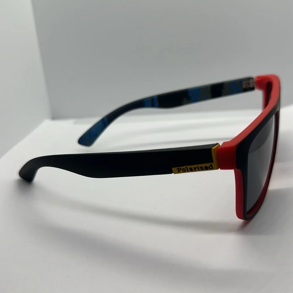 🔥NEW Polarized UV protection Sunglasses - Black & Red Sporty Style - unisex